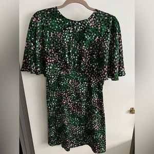 Topshop Green Mini Dress NWOT